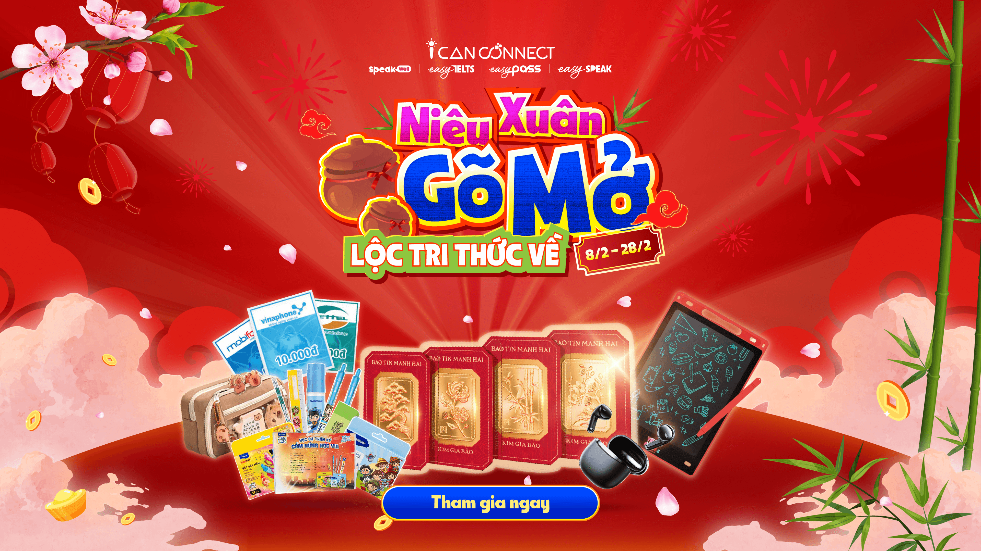 Đập Niêu Đón Lộc 2026 Cùng ICANCONNECT – Mở Lộc Tri Thức, Nhận Quà Đầu Xuân